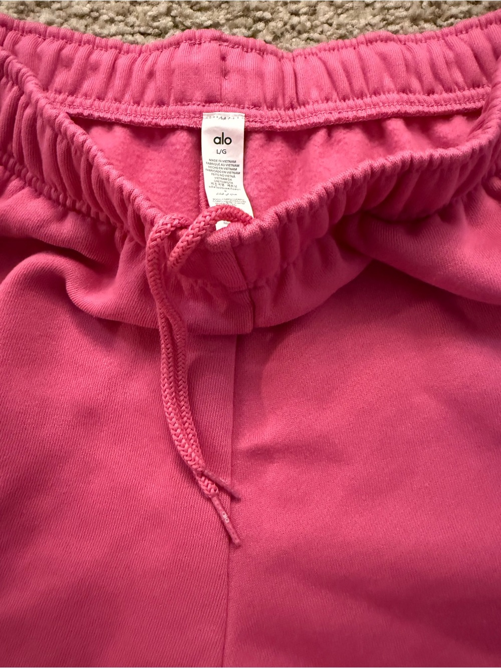 Alo Paradise Pink Sweatshirt & Short Set - Picture 6 of 10